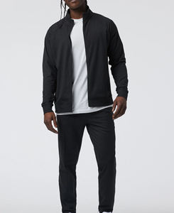 Chaqueta Bomber de poliéster 100% de la mejor calidad, cuello levantado ajustado personalizado, cómoda, color liso, frontal, hecha al por mayor, a granel - Product Image 4