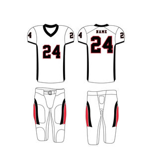 Conjunto de camiseta de uniforme de fútbol americano personalizado de talla grande ropa deportiva de manga corta transpirable - Product Image 6