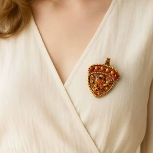 Broches de cuentas de diseñador hechos a mano Accesorios de alta calidad Diseño único Forma de color personalizada Moderno/Tradicional/Antiguo - Product Image 1