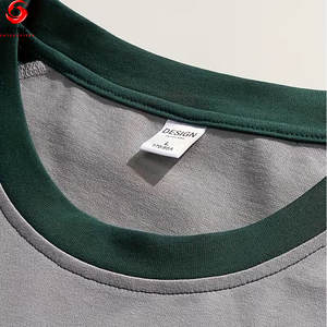 เสื้อยืดแร็กแลนโอเวอร์ไซส์ผู้ชาย สปริงทูโทน สตรีทแวร์ เนื้อผ้านุ่ม 100% ผ้าฝ้าย ระบายอากาศ แห้งเร็ว เป็นมิตรกับสิ่งแวดล้อม รับสั่งทำ - Product Image 3