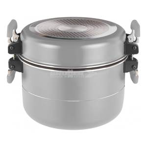 Ensemble de casseroles en céramique et aluminium FUSION 8 pièces, finition chrome satiné 0806050N, empilables, pour le camping - Product Image 3