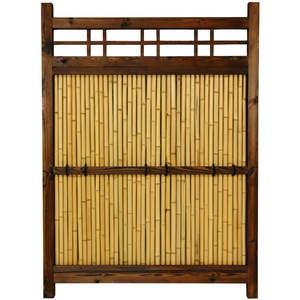 Panel de decoración para exteriores de bambú marrón, herramienta de torneado elegante para decoraciones de jardín - Product Image 5