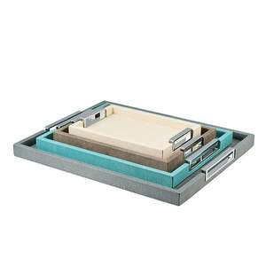 Elegante bandeja de MDF hecha a mano con acabado tallado único, perfecta para exhibir artículos decorativos y presentaciones de comida - Product Image 5