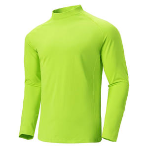 Custom Logo Men <b>Mock</b> Neck Long Sleeve Shirt Pullover OEM ODM Soft Cotton Stylish Layering Sweatshirt - Product Image 1