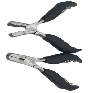 คีมต่อผมด้ามดำ 14.6 ซม. พร้อมร่อง  เครื่องมือบดแบบฟิวชั่น  เครื่องมือถอดผมต่อ - Product Image 1