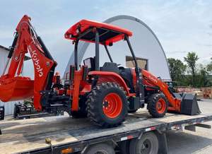 Tracteur à roues 4x4 M62 de 14 pieds avec moteur de 60 CV et boîte de vitesses, chargeur frontal TLB, pelle arrière, pompe - Prix - Product Image 5