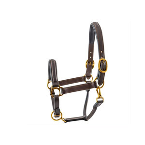 Accesorios de estilo de sillín inglés de alta calidad, cabestro de cuero de caballo genuino, de cristal de brida PVC, banda para la nariz ostentosa de alta visibilidad - Product Image 5