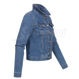 Low Moq Mujeres Jeans Chaquetas Transpirable Mujeres Jeans Chaquetas Diseño personalizado Mujeres Jeans Chaquetas - Product Image 4