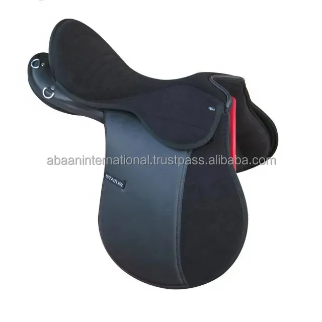 HIGHLY DURABLE SYNTHETIC LEATHER HORSE ENDURANCE SADDLE WITH PREMIUM D-RING & FITTINGS CUSHIONED SYNTHETIC SEAT OEM LOGO MODEL