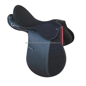 SELLE DE CHEVAL EN CUIR SYNTHÉTIQUE HAUTEMENT DURABLE AVEC D-RING ET RACCORDS DE QUALITÉ SUPÉRIEURE SIÈGE SYNTHÉTIQUE REMBOURRÉ MODÈLE LOGO OEM - Product Image 1