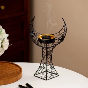 Quemador de incienso moderno para decoración del hogar Oriente Medio árabe Bakhoor fragancia tendencia quemador de Metal aromático - Product Image 4