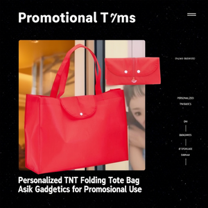 Sac fourre-tout pliable personnalisé TNT Asik Gadgets pour usage promotionnel - Product Image 3