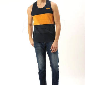 Vêtements d'entraînement décontractés tricotés respirants de qualité supérieure hommes débardeur léger sans manches - Product Image 4