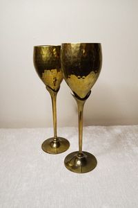Verre à vin exquis en acier inoxydable durable, forme élégante pour le plaisir du vin frais, table de restaurant à domicile, métal - Product Image 2