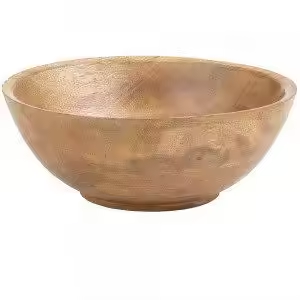 Wooden Salad <b>Bowl</b> <b>Set</b> Food Safe & Sustainable Decorative <b>Bowl</b> Wood <b>Bowl</b> for Fruits & Salads by crescent crafts - Product Image 3