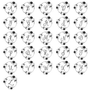 Pochette de maquillage personnalisée avec monogramme floral, portable et durable, organiseur de voyage - Product Image 5