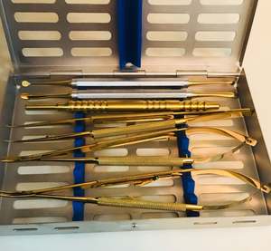 Kit de Microcirugía Dogmatic International Castroviejo DM2230, Certificado CE, Reutilizable, Manual, de Acero Inoxidable, Color, Instrumento Dental - Product Image 1