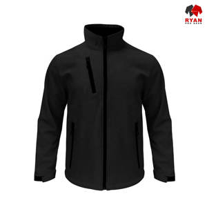 Veste Softshell Personnalisée Ryan Pro Gear pour Hommes, Fermeture Éclair, Tissu Respirant avec Logo Personnalisé, Motif Uni - Product Image 4