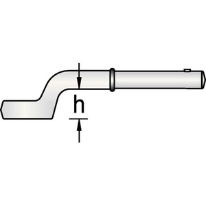 Clé à fourche GEDORE 24 mm blanche, 24 dents, déport 180 mm, outils d'atelier - Product Image 3