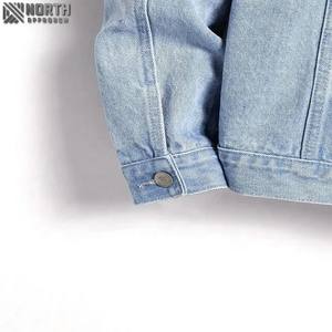 2025 élégant hommes 100% coton Denim vestes grande taille régulière ajustée manches longues respirant hiver avant Logo vêtements d'extérieur - Product Image 5