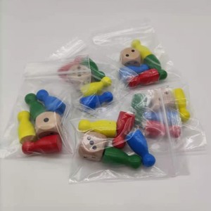 Pièces d'échecs volantes en bois de dames pour accessoires de monopole différentes couleurs jeu de société marqueur de pion Type de dés - Product Image 1