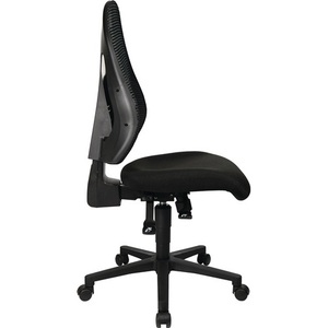 Chaise de bureau pivotante TOPSTAR avec mécanisme synchrone Noir/Noir 420-530 mm Sans accoudoirs - Product Image 3
