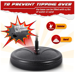 Support réglable et gants Sac de sable en cuir pour enfants 3-10 ans Garçons et filles Boxe Entraînement Reflex <span class=keywords><strong>Ball</strong></span> pour 3-10 ans - Product Image 4