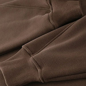 เสื้อสเวตเชิ้ตผู้ชายสไตล์วินเทจทรงโอเวอร์ไซส์แบบมหาวิทยาลัย  ลายแถบข้าง  คอปกตั้ง  ซิป  ผ้าฝ้าย 100% คุณภาพสูง - Product Image 4