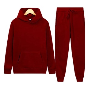 Survêtement d'hiver personnalisé pour homme, épais, à capuche, imprimé, de compression, ensemble de course, vente en gros, tenue décontractée - Product Image 1