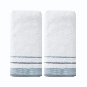 Super Soft White Cotton Bath <b>Towels</b> <b>Set</b> Fluffy Woven Solid Color Rectangle Home Use Machine Wash Adult Size Bath <b>Towels</b> - Product Image 2