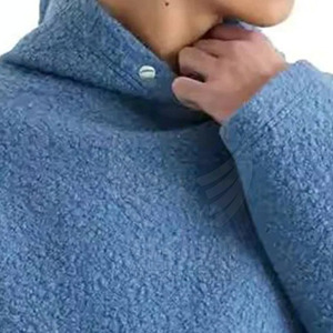Servicio OEM Nuevo estilo Polar Fleece Hoodies Alta calidad Color sólido Basics Polar Fleece Hoodies - Product Image 4