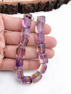 Cuentas de Piedras Preciosas de Ametrina Natural Facetadas para la Elaboración de Joyería Fina - Product Image 4