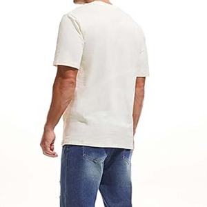 High Quality Solid Color 140gsm Blanks Cotton T Shirt Summer Wear <b>Plain</b> Breathable Round Neck <b>TShirt</b> - Product Image 3