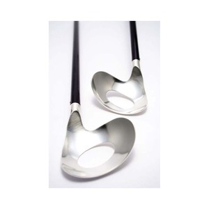 Serveurs à salade décoratifs plaqués or de luxe pour mariage au Portugal Design de luxe servant le dîner Restaurant cuillère à salade - Product Image 4