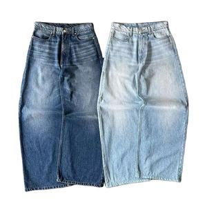 กางเกงยีนส์ทรงแบ็กกี้คุณภาพสูงสไตล์วินเทจปรับแต่งได้สำหรับผู้ชาย กางเกงเดนิมสไตล์ฮิปฮอป Y2K ล้างสีแบบสโตนวอช สำหรับทุกเพศ - Product Image 1