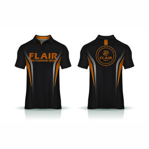 Gran oferta de algodón 100% para hombre, camiseta Polo personalizada de buena calidad, Color sólido, estilo informal, patrón, 180g, tela, peso frontal - Product Image 4