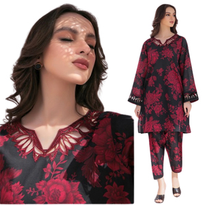 Hot Selling Wholesale OEM Custom Logo Casual <b>Dresses</b> From Pakistan Shalwar Kamiz <b>Suits</b> <b>for</b> <b>Ladies</b> with Embroidered Shawls Women - Product Image 5