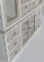 Armoire de rangement moderne de luxe en bois massif blanc, armoire à vin de haute qualité pour meubles de maison, portes Shaker, 8 étagères, salon