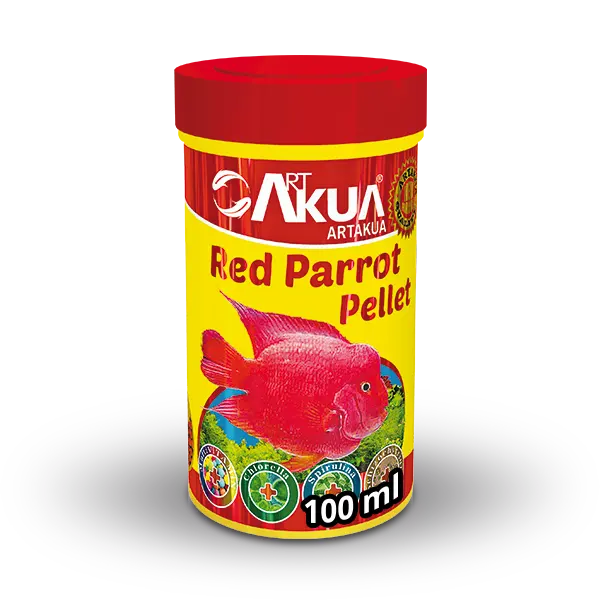 ArtAkua Pellet makanan ikan hias Parrot merah grosir kualitas tinggi 250ml 1000ml 3Kg