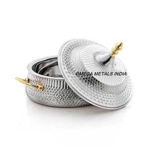 Cazuela con tapa de metal de cuerpo de ratán de calidad superior personalizada, vajilla, plato para servir con calentador de pies para estufa de Gas para cocinar alimentos - Product Image 2