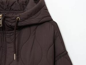 Nuevo Abrigo de Invierno con Capucha, Resistente al Frío, de Poliéster, con Ribete de Piel de Oveja, Corte Ajustado que Cubre la Cintura - Product Image 6