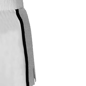 Shorts de boxe blancs pour hommes, respirants, à séchage rapide, légers, en polyester, pour l'entraînement aux arts martiaux, coupe classique, taille adulte pour la boxe - Product Image 4