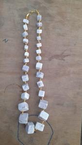 สร้อยคอทำด้วยมือทำจากเรซิ่นสำหรับผู้หญิงเครื่องประดับแฟชั่นทันสมัยพร้อมเพชรสีขาวทันสมัยดีไซน์โซ่หรูหรา - Product Image 3