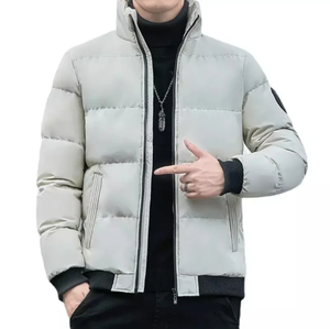 แจ็คเก็ตบอมเบอร์ไซส์ใหญ่สำหรับผู้ชายกันลมสำหรับฤดูหนาวผลิตตามสั่ง - Product Image 1
