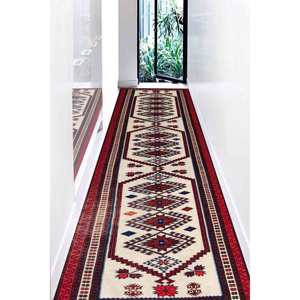 Alfombra Chic con Estampado Azteca: Versátil, Vibrante, Esencial para la Decoración Rústica, Alfombra de Chenilla - Product Image 4