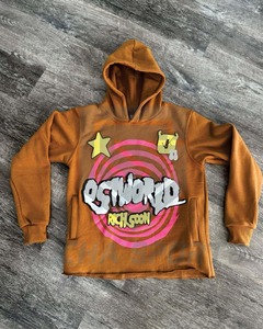 Sudadera con capucha personalizada de alta calidad, sudaderas con capucha bordadas para hombre, Jersey Unisex de algodón con estampado de pantalla polar para hombre - Product Image 6