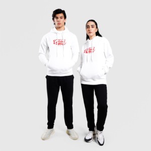 Sudadera Casual Unisex Blanca Tallas XXS-6XL Otoño con Capucha de Felpa Francesa, Cuello Bordado, Apliques, Cremallera y Detalles de Pedrería - Product Image 4