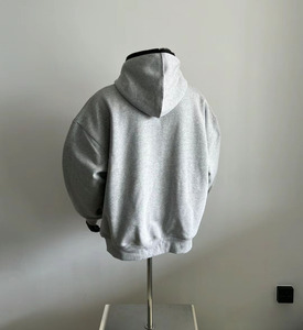 Sudadera con capucha y cremallera completa de lana de algodón de alta calidad de Terry francés pesado del fabricante - Product Image 2