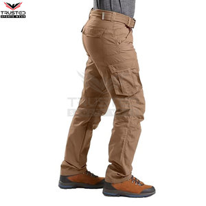 กางเกงขายาวผ้าแคนวาสสำหรับผู้ชายผ้าแคนวาสลำลองมีกระเป๋าหลายกระเป๋าขนาดเบาระบายอากาศได้ดีเป็นมิตรต่อสิ่งแวดล้อมปรับแต่งได้ - Product Image 5