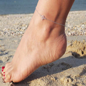 Lotus Flower <b>Anklet</b> 925 Sterling <b>Silver</b> Beach Jewelry <b>Anklets</b> <b>for</b> <b>Women</b> and Girls Wear in Wedding Party and Special Occasions - Product Image 1